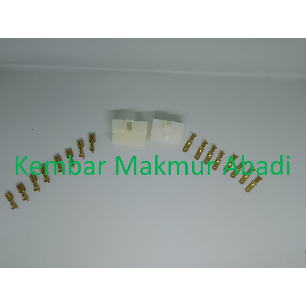 Socket 8 Pin Besar+Skun / Soket Motor / Konektor Motor/ Connector Kabel / Socket Kabel Motor 8 Pin