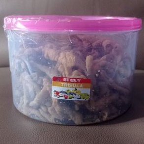 

Usus Goreng Kering Kriuk Garing Original 300 gram dapat toples gratis