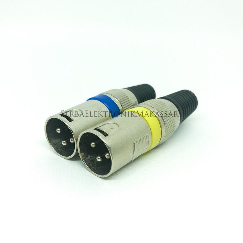 Plug Canon Jack Connector XLR Male Jantan Canare 3 Pin