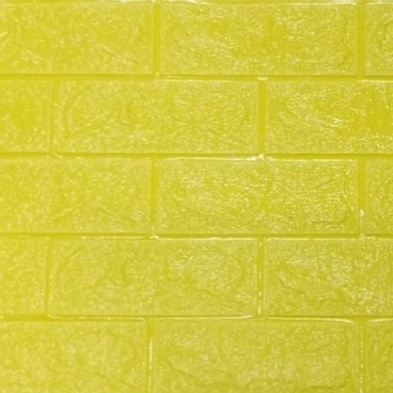 ☀ INDOLAND ☀ Wallpaper Dinding Foam 3D / Stiker Wallpaper Dinding Mini Dekorasi / Wallpaper 3D R461-KUNING