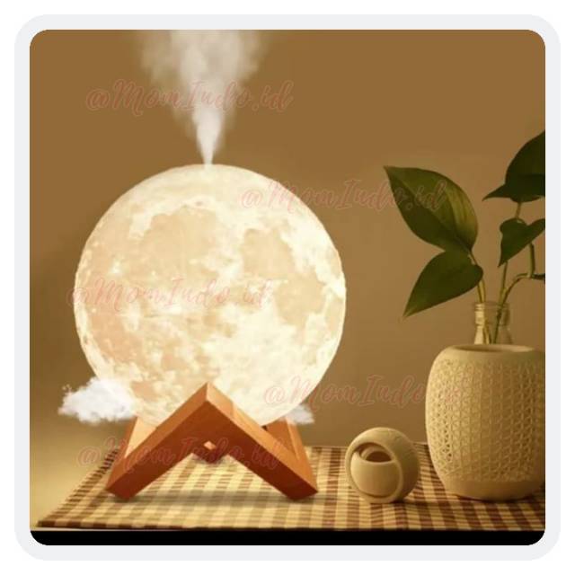 humidifier 3D Moon Night Light Humidifier Diffuser Difuser Aromaterapi Aromatherapy Aroma Terapi