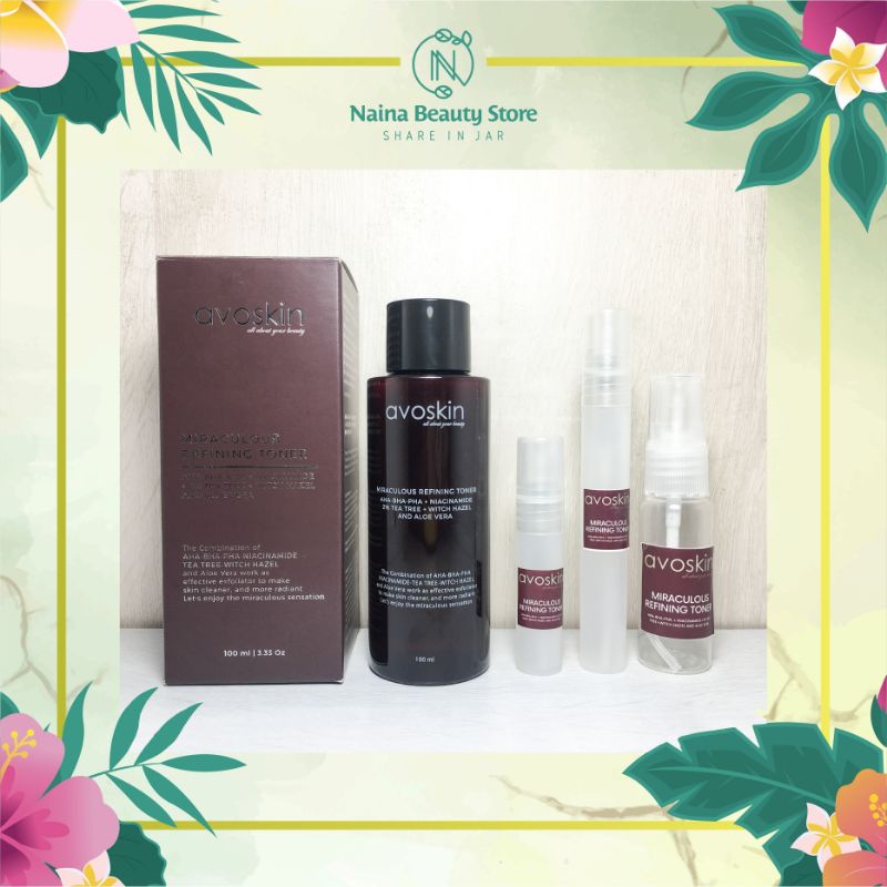 SHARE IN JAR AVOSKIN MIRACULOUS REFINING TONER