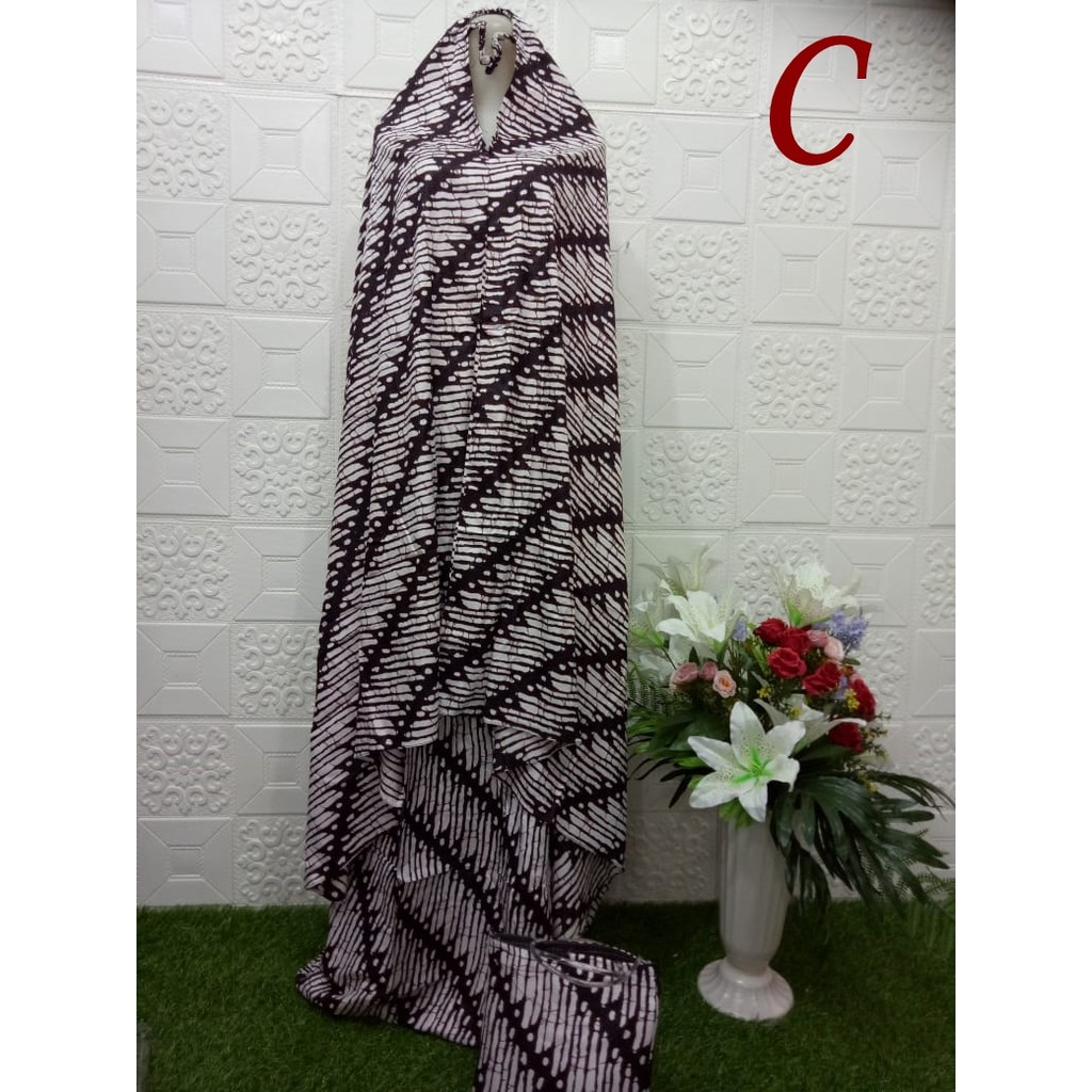 Mukena Batik Dewasa Jumbo Katun Adem BestSeller, Mukena Bali