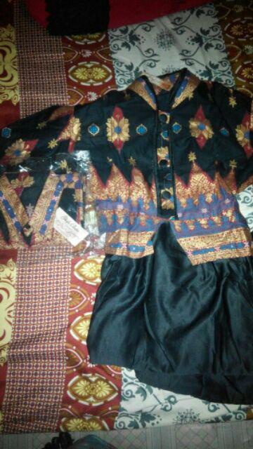 Batik Couple Sabrina Etnic Gamis Princes Anjani