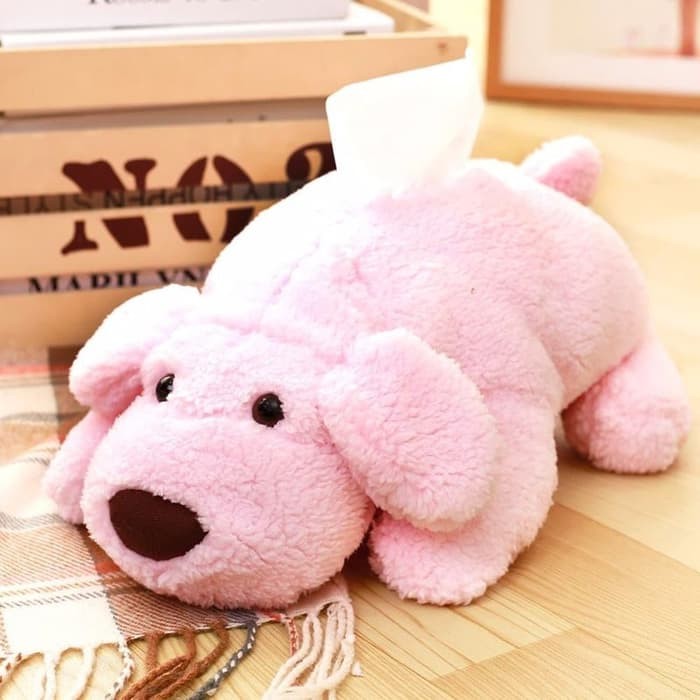 Unik Tempat Tisu Boneka / Tissue TempatOrganizer Boneka Karakter Dog Anjing