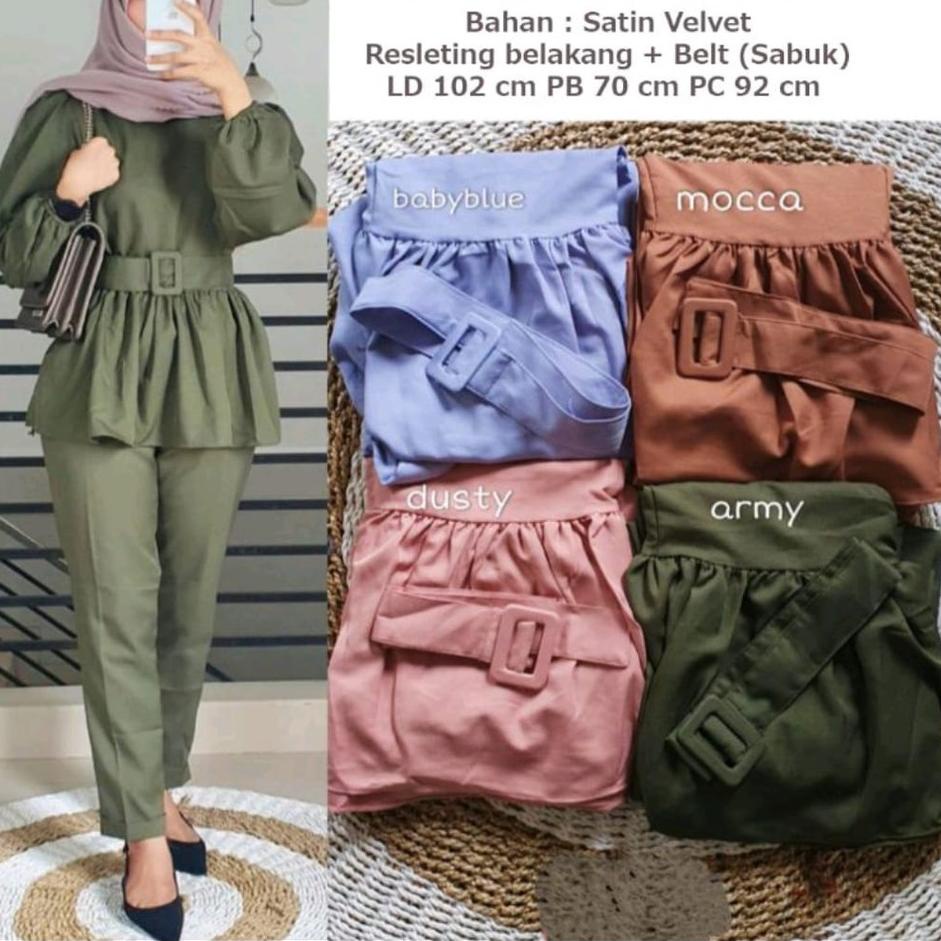 ZJP [PROMO] SETELAN BALERI MOSCREPE DEWASA JUMBO  2021 KEKINIAN /SETELAN / SETELAN BAJU TIDUR WANITA