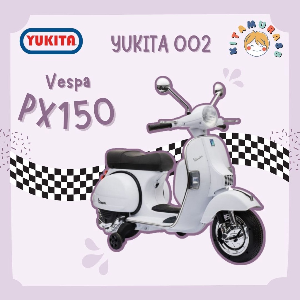 Mainan Maenan Anak - Motor Aki VESPA PX150 - YUKITA 002