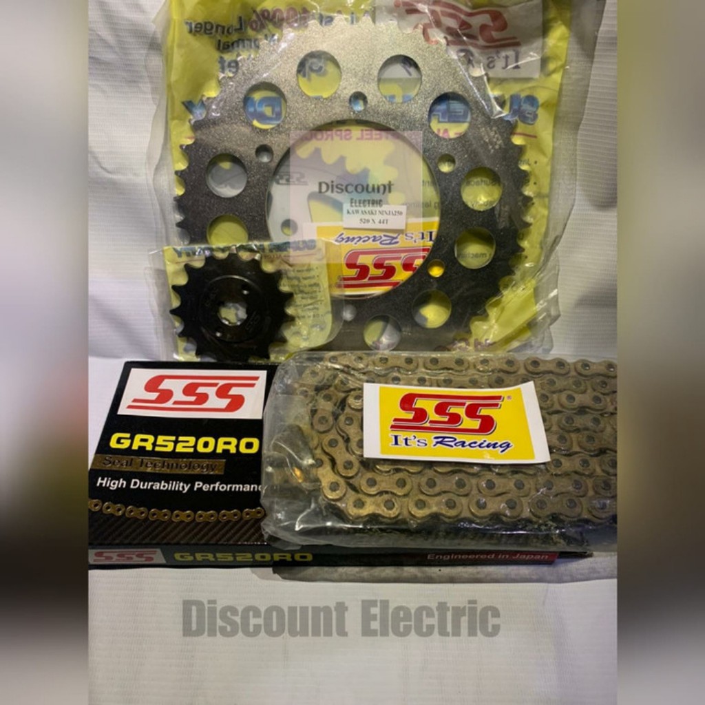 Gear Set SSS 520 Baja Ninja 250 Rantai SSS 520 RO