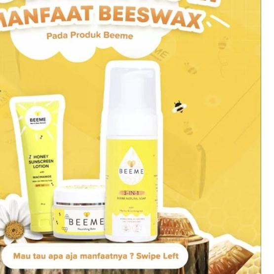 ♙ Beeme Skincare Ibu dan Anak Beeme nourishing balm Beeme sunscreen Beeme Natural soap ◙