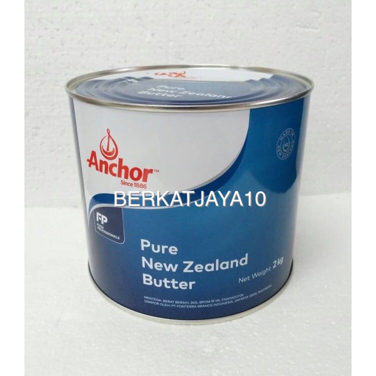 

ANCHOR Pure New Zealand SALTED BUTTER Mentega Halal 2 Kg