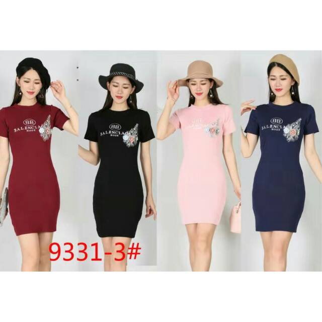 Dress Rajut Import 9331-3#