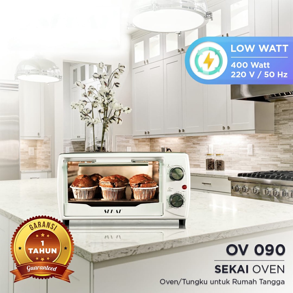 Oven Listrik - Electric Oven Sekai Low Watt 9 Liter OV 090 - OV090