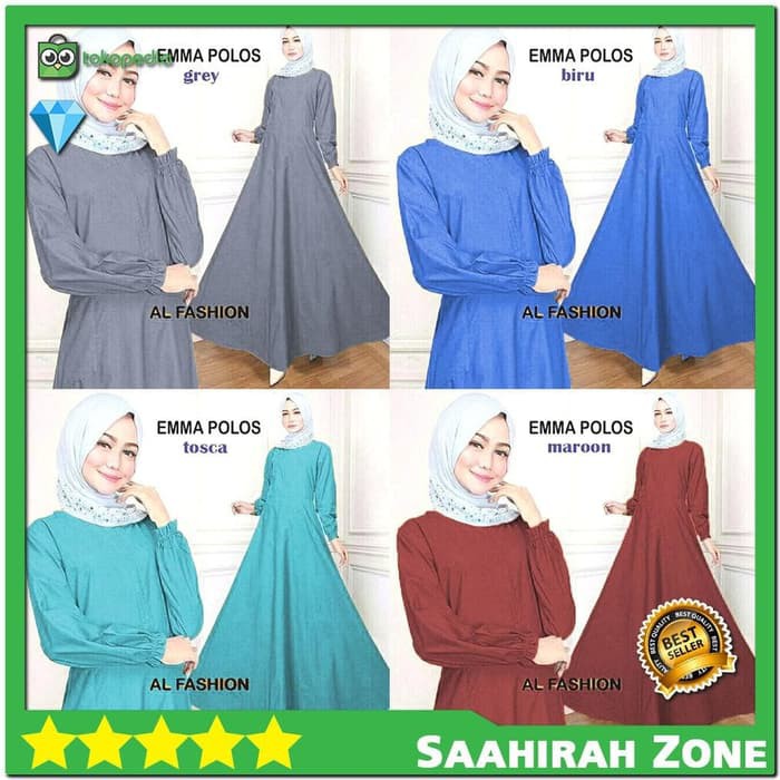 Baju Muslim Wanita Jubah Syari Gamis Remaja Modern Berkualitas Terbaru