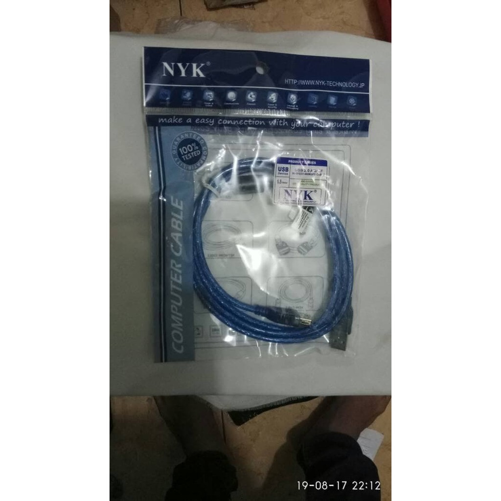 kabel usb 2.0 extension 1.5 meter kabel perpanjang 1.5M Transparan