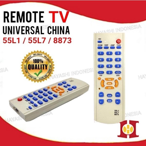 Remote Remot TV Ganti Mesin Cina China Tabung Wcom Wonder 55L