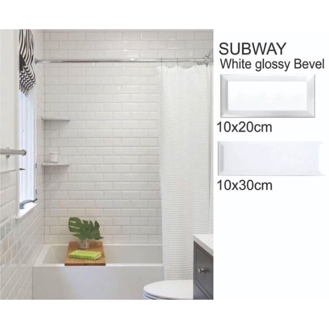 

SUBWAY BEVEL GLOSY WHITE MURAH