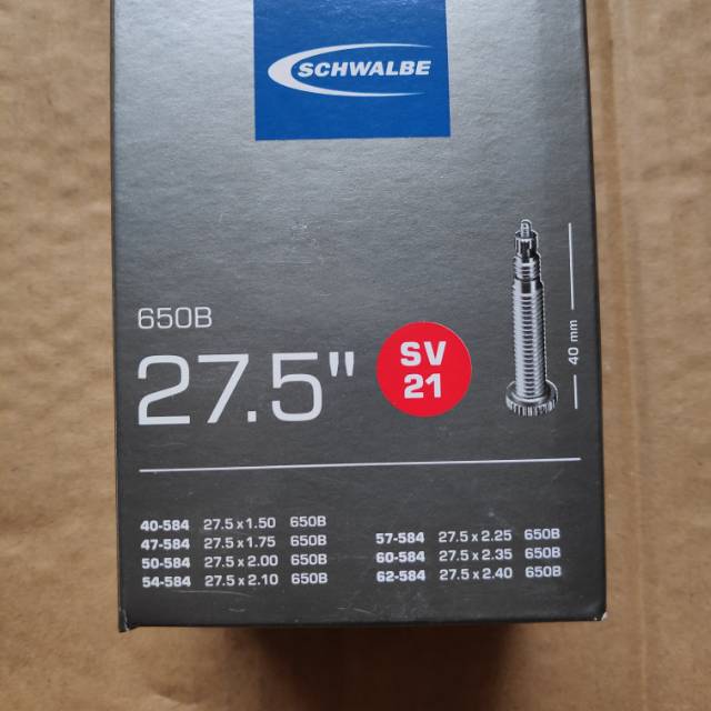 Tube Schwalbe 27,5 x 1.50 - 2.40 SV21. Ban Dalam BDS 722418