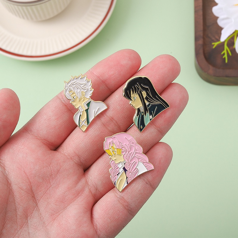 Qihe Bros Pin Enamel Karakter Anime Untuk Aksesoris Tas Ransel / Pakaian