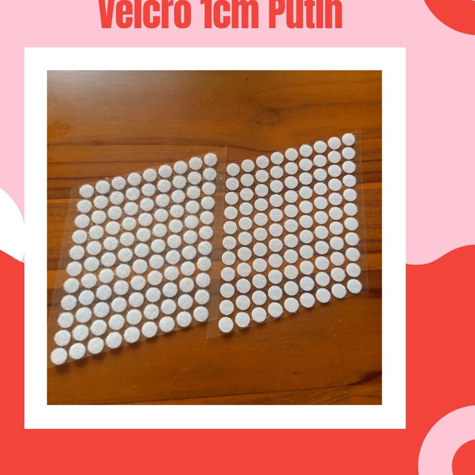 

[PROMO JES36] !! 100pasang - 1cm velcro/perekat bulat double side sticker Stok Banyak