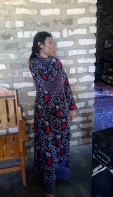 Maura Couple Baju Batik Couple Keluarga Modern Sania Ruffle Ori Ndoro Jowi Dnt Motif Kembang Langit