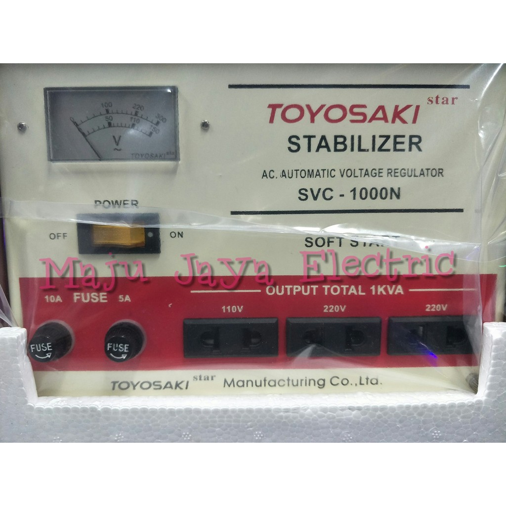 Jual Stabilizer Toyosaki SVC-1000N Auto Return SVC1000 N 1000 Watt SVC1000N LS1