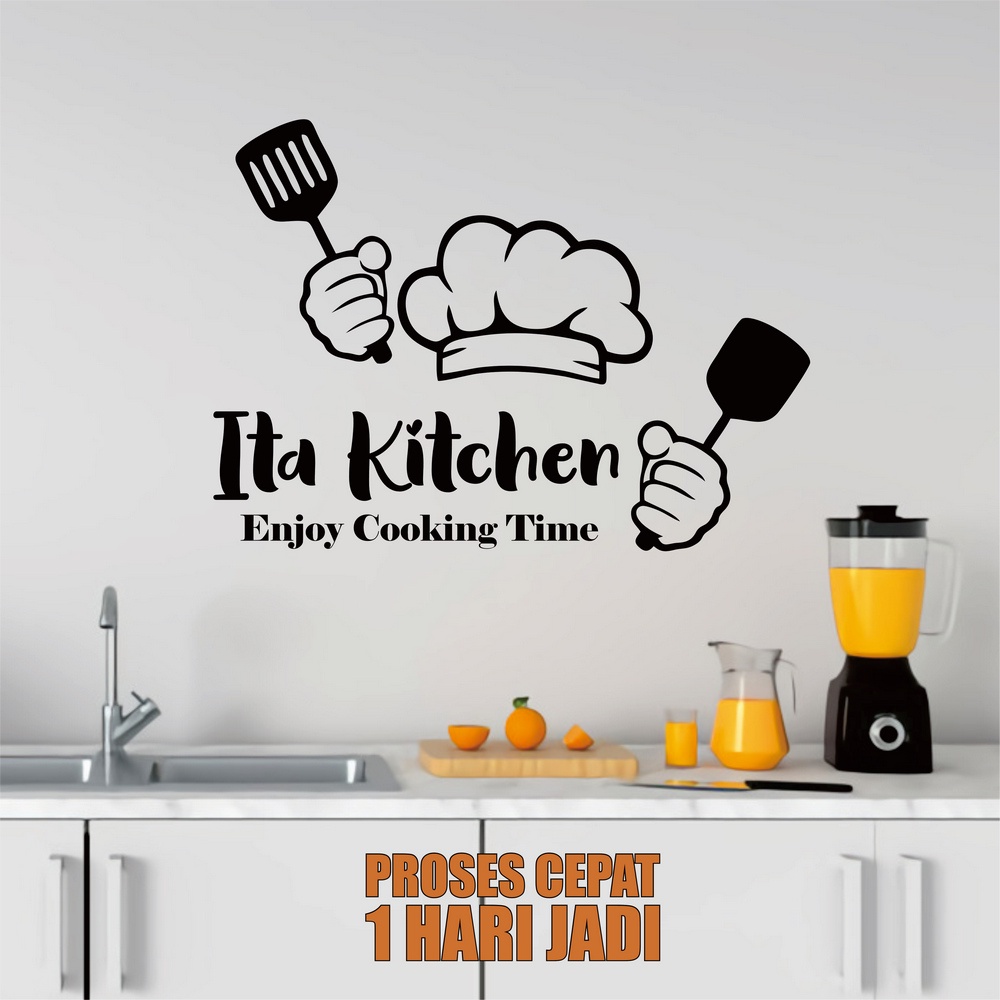 Stiker Sticker Dinding Kitchen/Dapur Custom Cutting Stiker Vinyl Kaca Tembok Keramik 8
