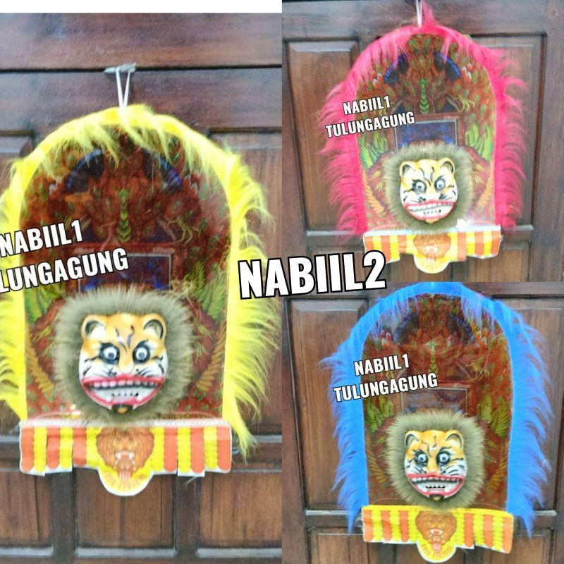 topeng reog Ponorogo dadak merak bahan mika