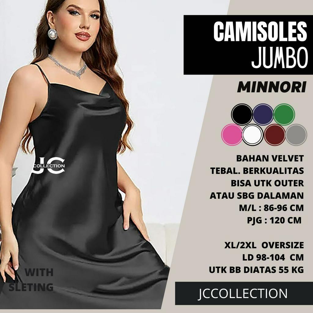 Tanktop Jumbo Velvet / Camisoles Oversize sexy Saten / Tanktop Tali Minori JCCollections. / Tanktop Satin Jumbo