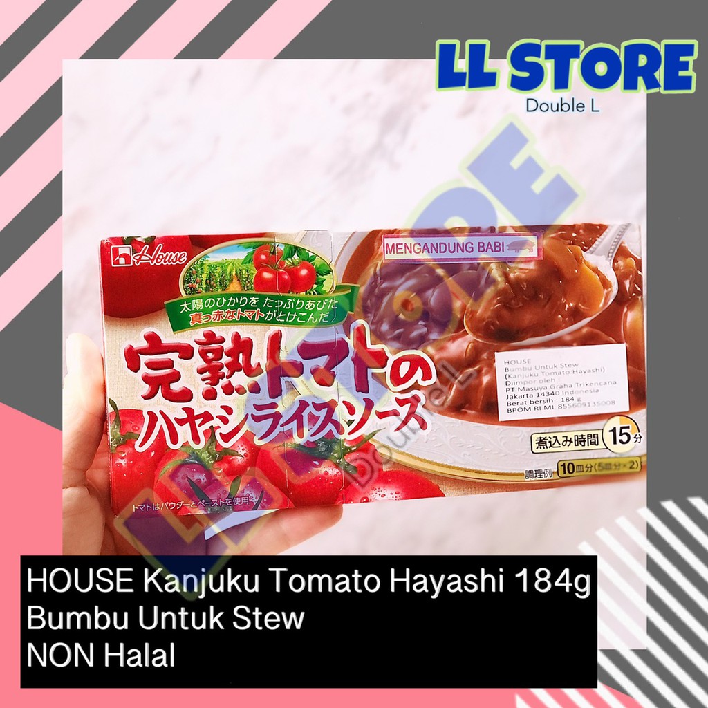 

HOUSE Kanjuku Tomato Hayashi 184g Bumbu Stew Jepang