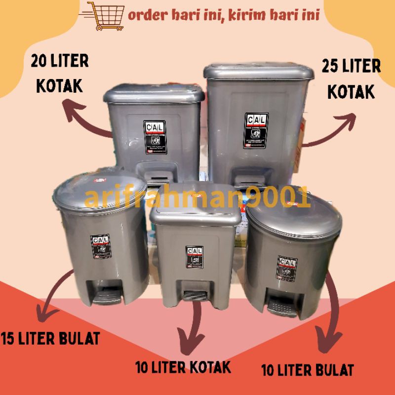 SALE!! TEMPAT SAMPAH INJAK SHINPO 10-15-20-25-50-70 LITER TEMPAT SAMPAH INJEK DUSTBIN