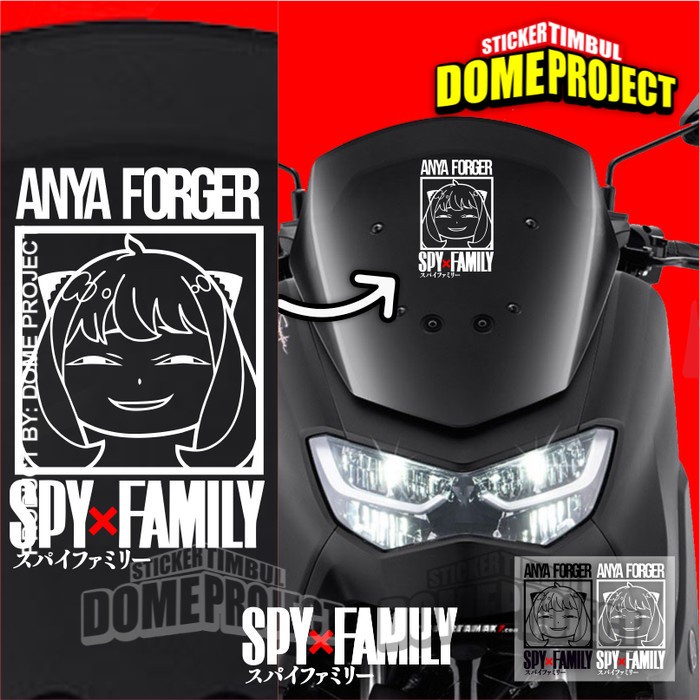 STIKER ANIME CUTTING ANYA SPY X FAMILY AKSESORIS BODY MOTOR STICKER AESTHETIC DEKORASI OTOMOTIF