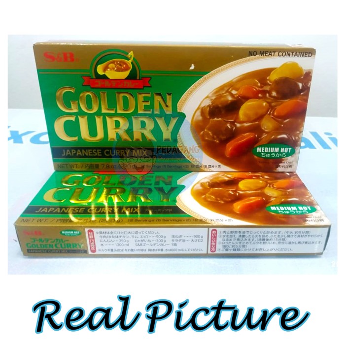 

Flash Sale - S&B Golden Curry 220Gr Medium Hot | Kari Blok | Kari Jepang
