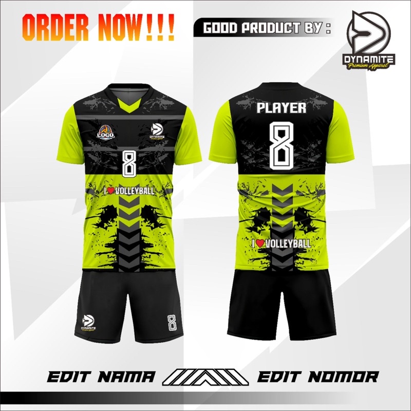 PROMO JERSEY STELAN CUSTOM BAJU OLAHRAGA VOLI VOLLEY BALL FUTSAL SEPAK BOLA KEREN MURAH ORIGINAL PRE
