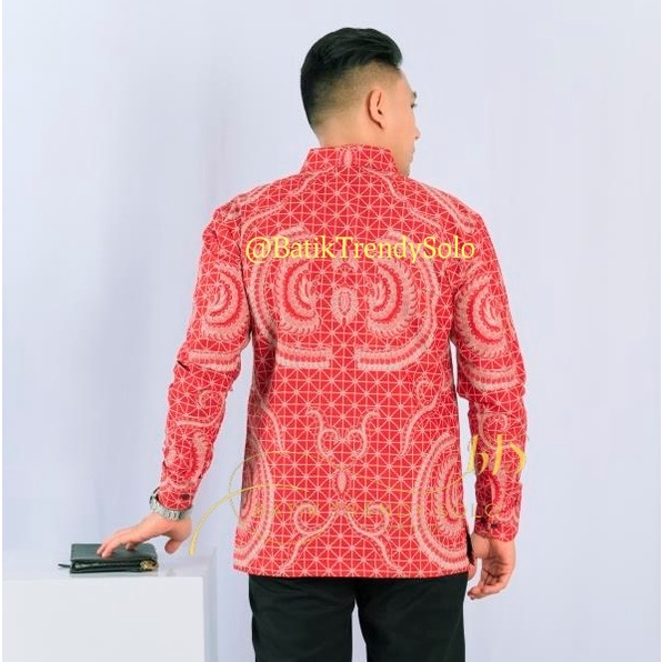 Hem  Kemeja Baju Batik Pria Cowok Laki Laki Slimfit Full Lapis Furing Lengan Panjang Lengan Pendek Original Asli Batik Jumanta Solo Laweyan Size S M L Xl XXL Bahan Katun Premium  179