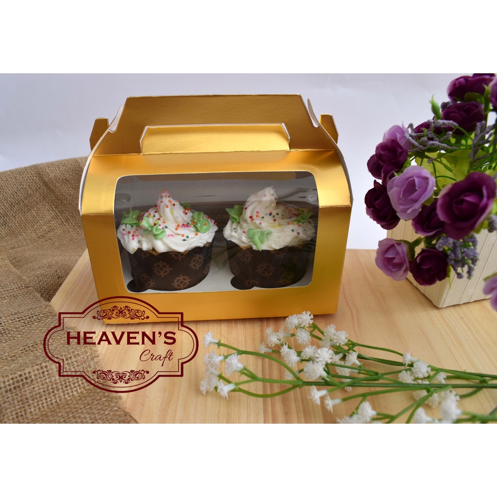 

Kotak cupcake handle 2 cup (1pak = 10pcs)