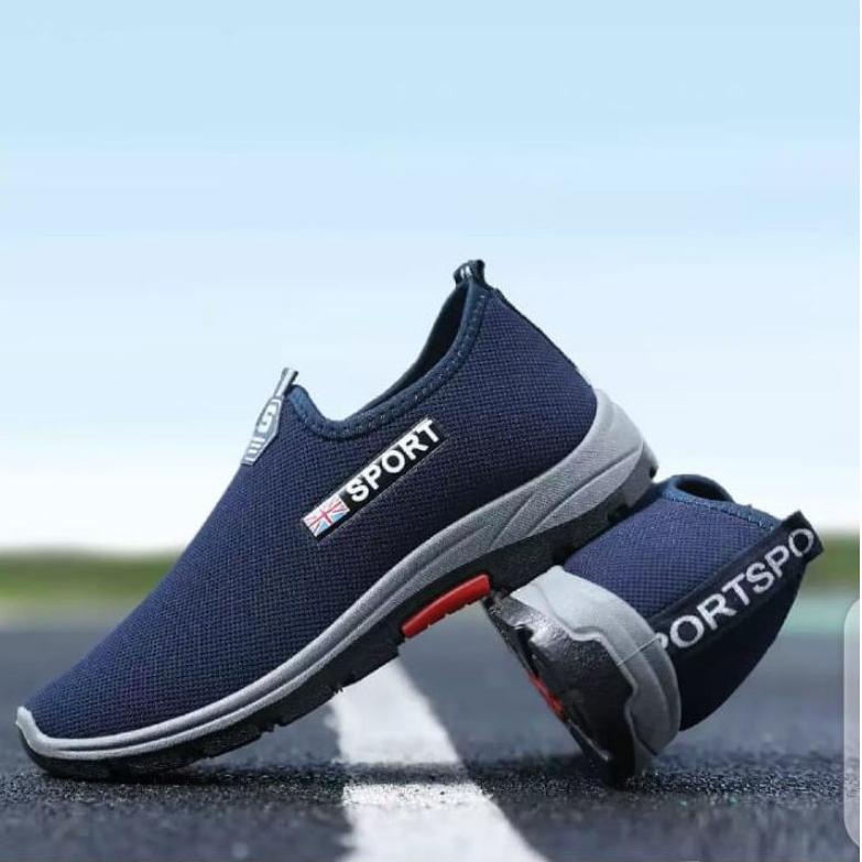 ➚kk Diskon⋆ Sepatu sneakers pria/wanita slip-on SPORT ENGLAND simpel tanpa tali COD sepatu sneakers 