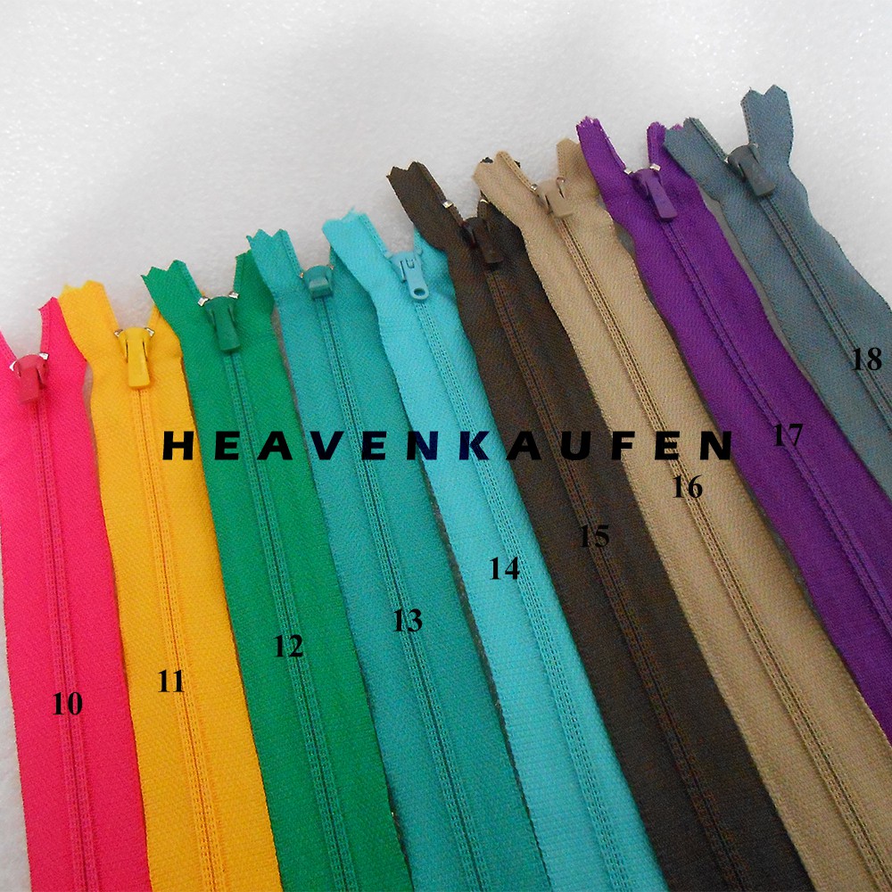 Resleting / Zipper YKK 45 cm Murah Warna Warni Untuk Resleting Busana Pakaian Dll