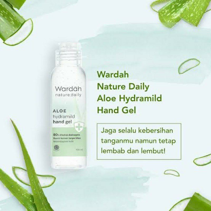 Wardah Aloe Hydramild Hand Gel 80% Alkohol Antiseptik 240ml