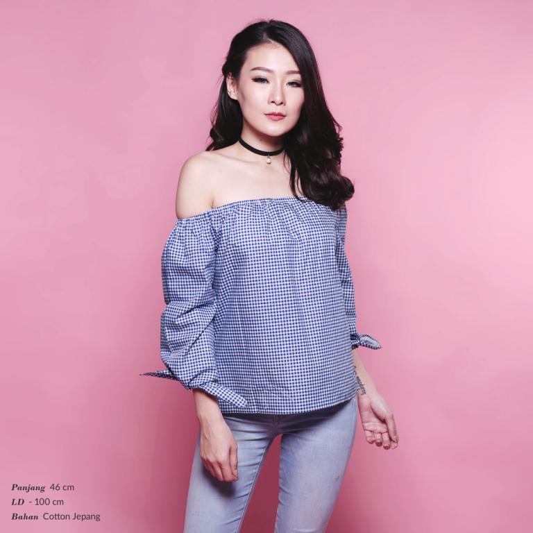 SABRINA TOP / Atasan Wanita Model Sabrina / Baju Cewek Trendy Fashion Kekinian TJ 007