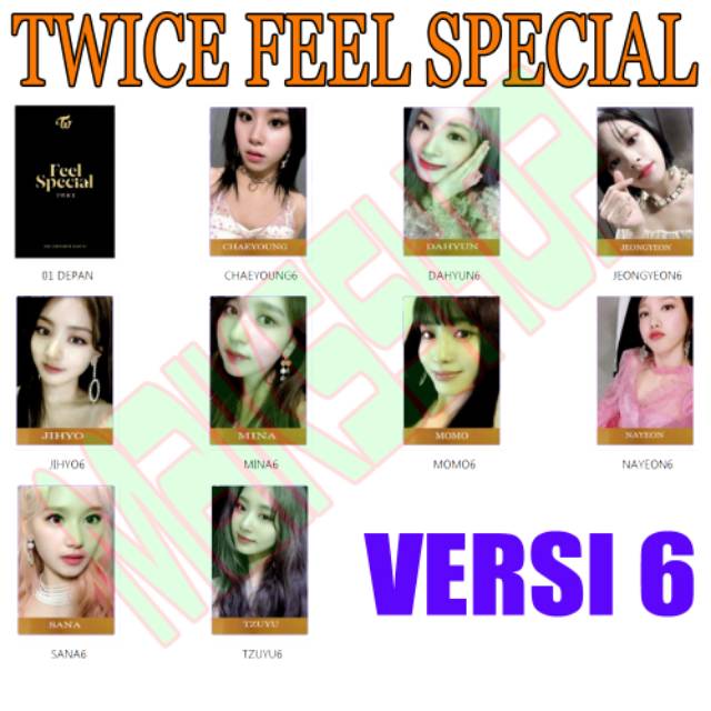 Twice Feel Special Photocard Kpop