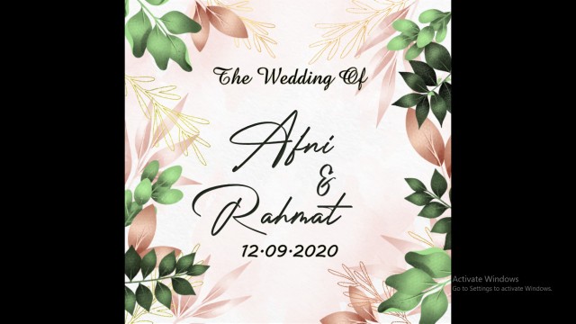 Undangan Digital Video Pernikahan Rustic / Digital Wedding Invitation Murah