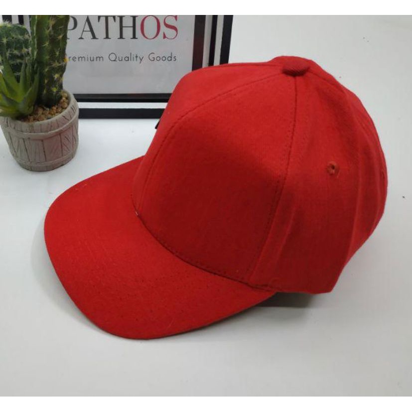 Topi polos bahan rapel tebal//topi custom bahan bagus//aksesories fashion