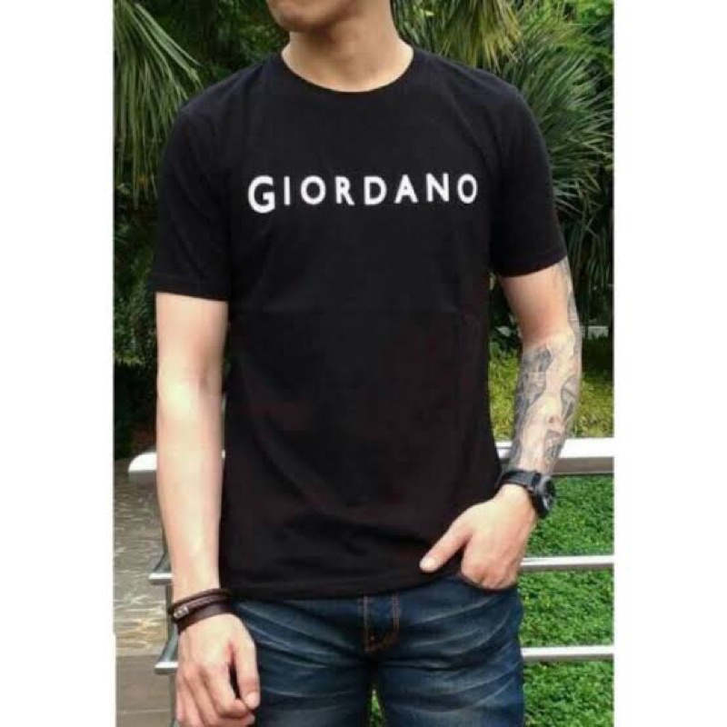 Kaos Pria Polos Kaos Distro Lengan Pendek Kaos Motif GIORDANO