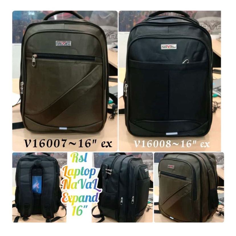 Tas Pria Ransel Laptop Expanding Naval Import Tas Punggung Pria Ransel Polo Casual Tas Kerja Pria USB