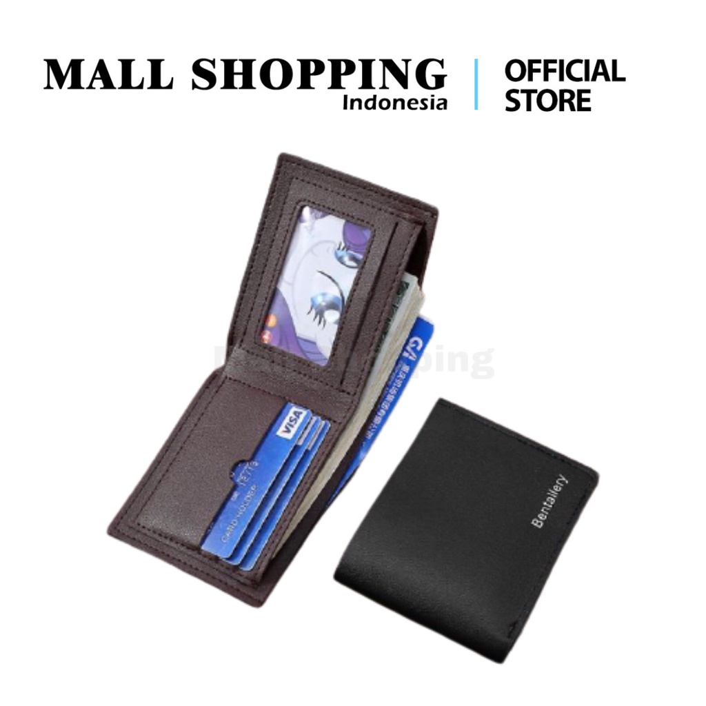 (COD) DOMPET KULIT LIPAT PRIA DOMPET PU MALL SHOPPING