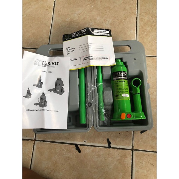 Tekiro Dongkrak Botol 2 Ton / Dongkrak Mobil Beban 2 Ton / Hydraulic Bottle Jack JAPAN STANDART