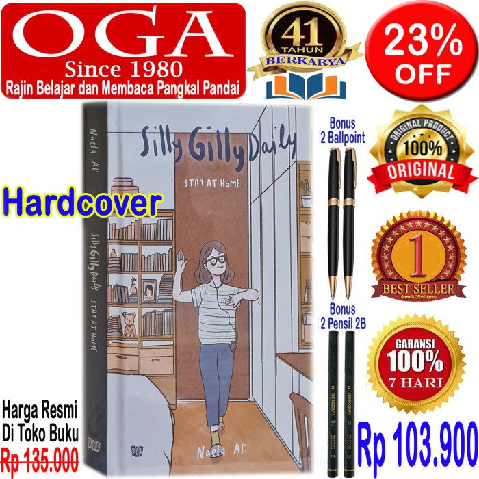 

MUST HAVE!! BUKU SILLY GILLY DAILY STAY AT HOME - NAELA ALI - ORIGINAL TERMURAH