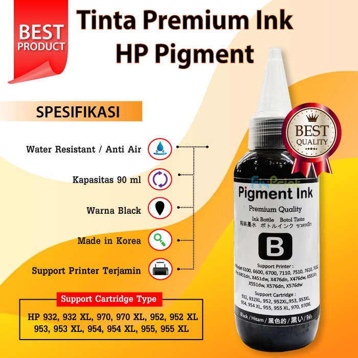 Tinta Refill HP 90ml Cartridge Printer X451dn X476dn X551dnX576dn dw