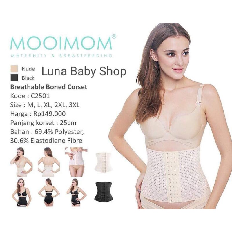 Mooimom Breathable Boned Corset/Korset