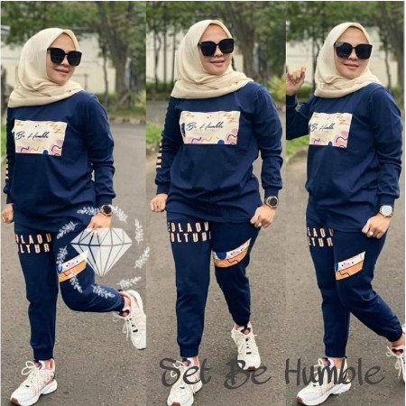 Setelan pakaian olahraga wanita baju senam jumbo olahraga training trening setelan senam xxxl